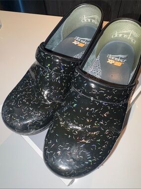 Dansko Rainbow Flecks Clogs